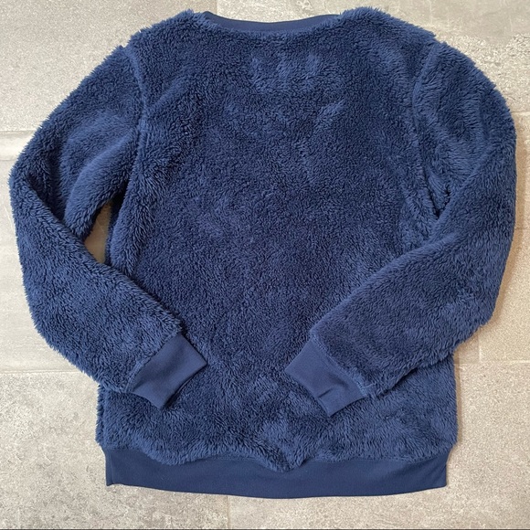 Gap Sleep Chill Fuzzy PJ Crewneck, Size 12 - Picture 4 of 5